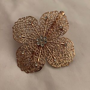 Gold Flower Hair Clip